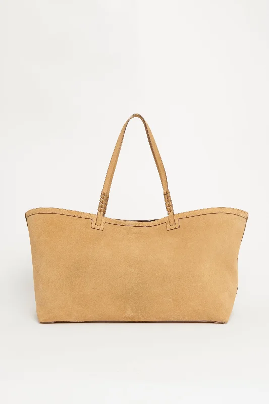 Cala 42 Suede Beige Preowned Tote