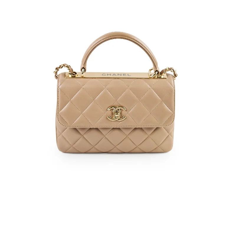 Chanel Small Trendy CC Lambskin Beige 23 Series