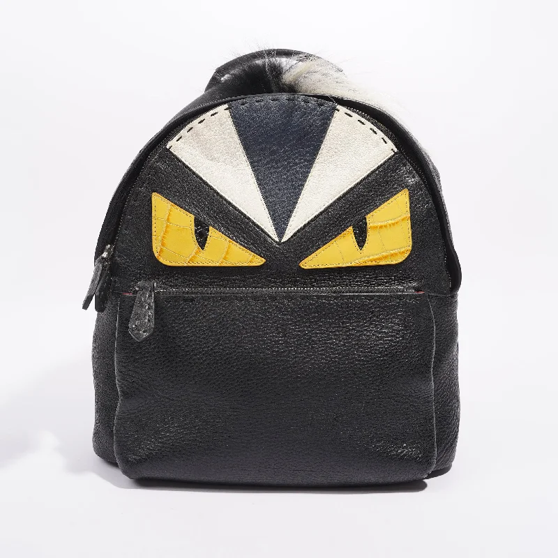 Fendi Womens Monster Backpack Black