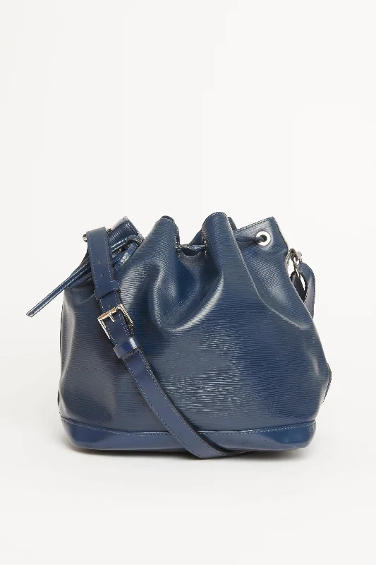 Noe Neo Blue Epi Leather Preowned Bag