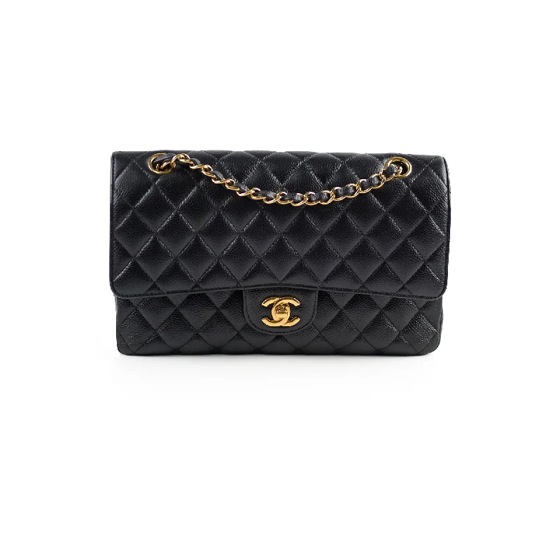 Chanel Caviar Medium/Large Double Classic Flap Black