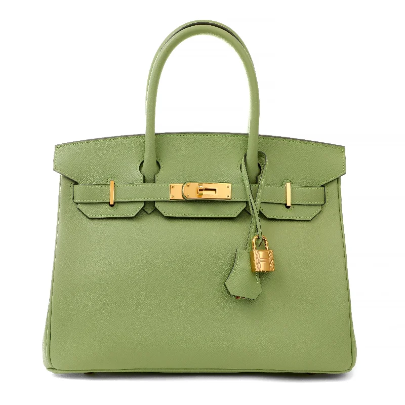 Hermès 30cm Vert Cricket Epsom Birkin w/ Gold Hardware