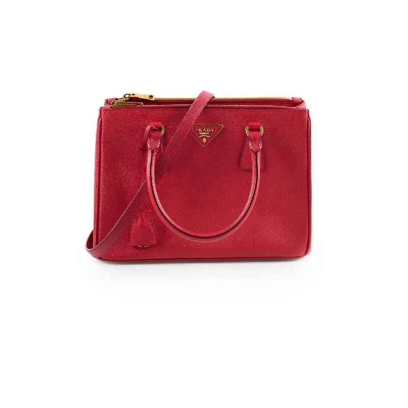 Prada Saffiano Red Small Shoulder Bag