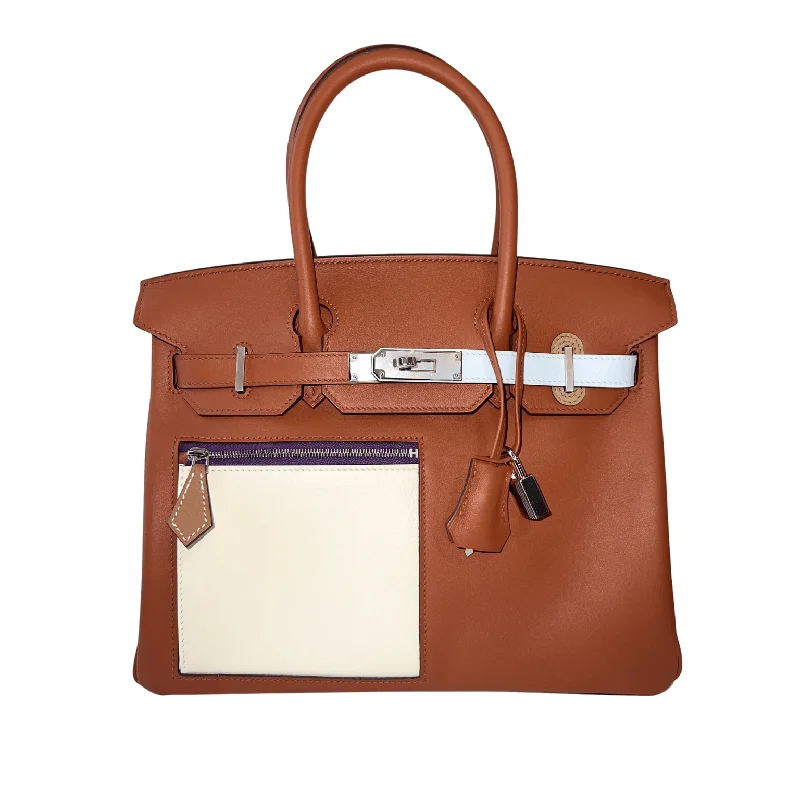 Hermès 30cm Colormatic Spring Summer in Cuivre Nata Brune Lime 1/3 Birkin 2022