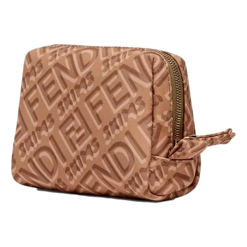 Fendi x Skims Nylon Sand Small Beauty Pouch