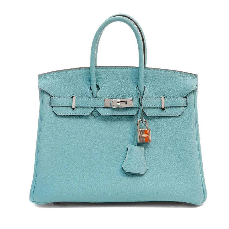 Hermes 25cm Robin's Egg Blue Togo w/ Palladium Hardware