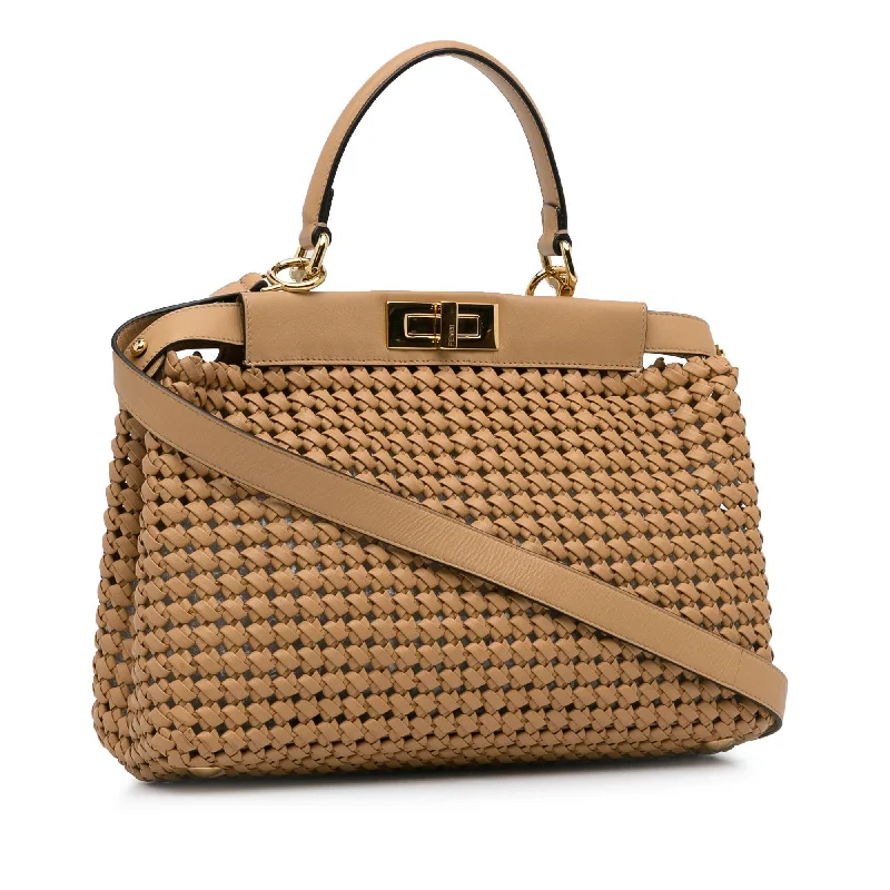 Fendi Woven Peekaboo Satchel (SHG-7Fz4ti)