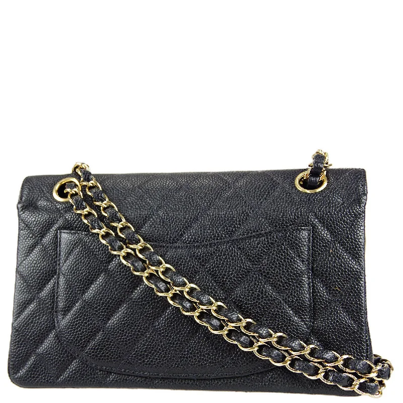 Chanel Classic Double Flap Small Shoulder Bag Black Caviar