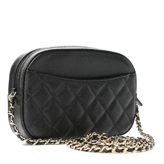 CHANEL Caviar Quilted Vanity With Chain