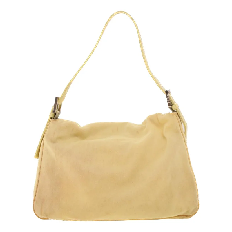 FENDI Mamma Baguette Shoulder Bag Nylon Yellow 2321.26325.018 rd5161