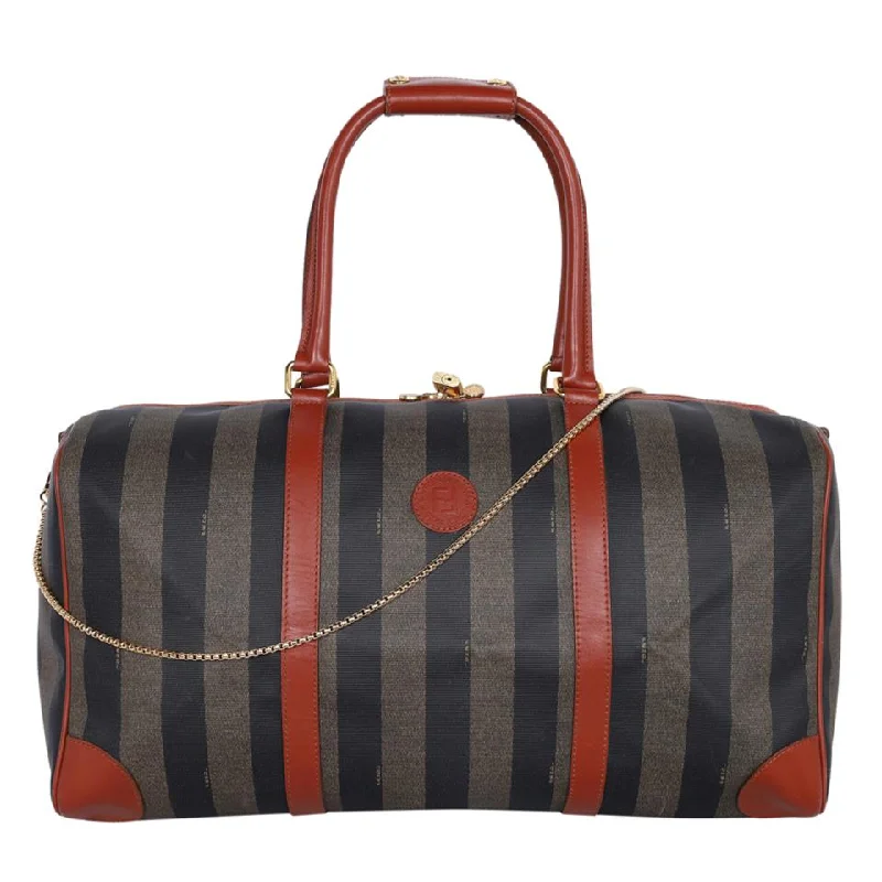 Zucca Striped Duffle Weekend Travel Bag (Authentic Pre-owned)