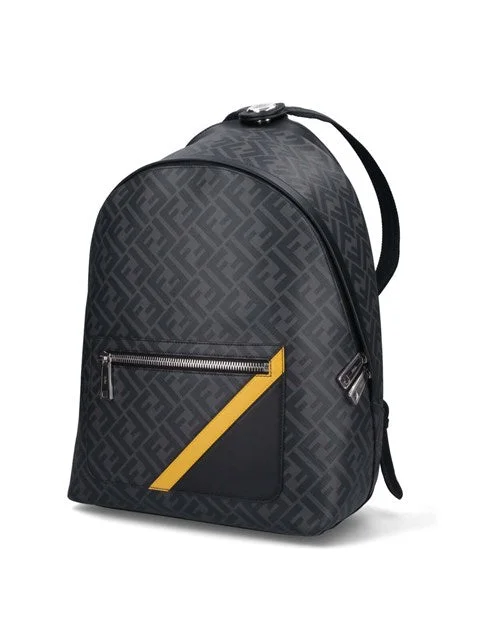 Fendi Men Medium Backpack With Nail "Diagonal"