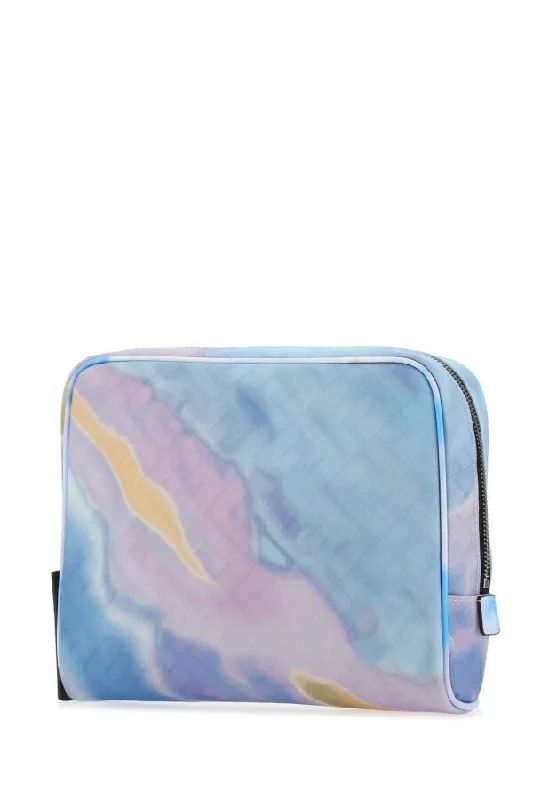 Fendi Man Printed Fabric Beauty Case