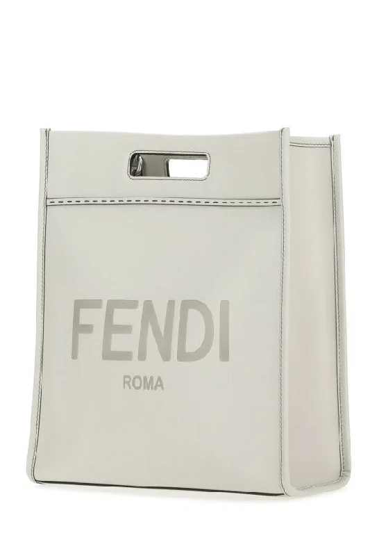 Fendi Man Ice Leather Shopping Bag